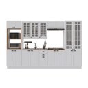 Ver imagem 2 de Armário de Cozinha Modulada Completa Fidelitá Nara 100% MDF 6 Peças 350cm 18 Portas 2 Gavetas sem