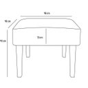 Ver imagem 3 de Puff Decorativo Lisa Suede Bege - Dominic Decor