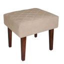 Ver imagem 1 de Puff Decorativo Lisa Suede Bege - Dominic Decor