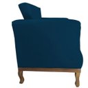 Ver imagem 4 de Kit 2 Poltrona Decorativa Veneza Suede Azul Marinho - Dominic Decor