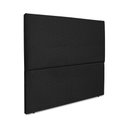 Ver imagem 2 de Cabeceira Estofada Casal Luna 140cm Linho Preto