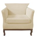 Ver imagem 2 de Kit 2 Poltrona Decorativa Veneza Suede Bege - Dominic Decor