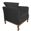 Ver imagem 3 de Kit 2 Poltrona Decorativa Veneza Suede Preto - Dominic Decor