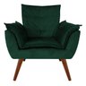 Poltrona Decorativa Opala Suede Verde - Dominic Decor - 1