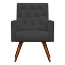 Ver imagem 3 de Kit Namoradeira + 2 Poltronas Decorativa Nina Capitonê Suede Grafite - Dominic Decor