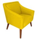 Ver imagem 3 de Kit 2 Poltronas Decorativa Gabriela Suede Amarelo - Dominic Decor