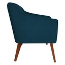 Ver imagem 4 de Kit 2 Poltronas Decorativa Gabriela Suede Azul Royal - Dominic Decor