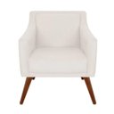 Ver imagem 2 de Kit 2 Poltronas Decorativa Gabriela Suede Branco - Dominic Decor