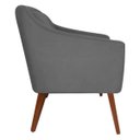 Ver imagem 4 de Kit 2 Poltronas Decorativa Gabriela Suede Cinza - Dominic Decor