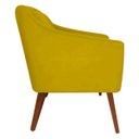 Ver imagem 4 de Kit 2 Poltronas Decorativa Gabriela Suede Mostarda - Dominic Decor
