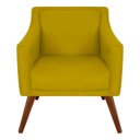 Ver imagem 2 de Kit 2 Poltronas Decorativa Gabriela Suede Mostarda - Dominic Decor