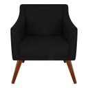 Ver imagem 2 de Kit 2 Poltronas Decorativa Gabriela Suede Preto - Dominic Decor