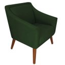 Ver imagem 3 de Kit 2 Poltronas Decorativa Gabriela Suede Verde - Dominic Decor