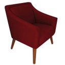 Ver imagem 3 de Kit 2 Poltronas Decorativa Gabriela Suede Vinho- Dominic Decor