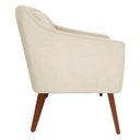 Ver imagem 4 de Kit Namoradeira + 01 Poltronas Decorativa Gabriela Suede Bege - Dominic Decor