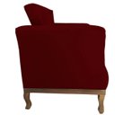 Ver imagem 3 de Poltrona Decorativa Veneza Suede Vinho - Dominic Decor