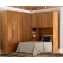 Ver imagem 4 de Modulo Aéreo Safira Solteiro em Mdf com 3 Portas Clic Móveis