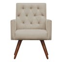 Ver imagem 2 de Poltrona Decorativa Nina Capitonê Suede Bege - Dominic Decor