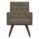 Ver imagem 2 de Poltrona Decorativa Nina Capitonê Suede Cappuccino - Dominic Decor