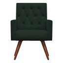 Ver imagem 2 de Poltrona Decorativa Nina Capitonê Suede Verde - Dominic Decor