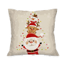 Kit com 4 Capas para Almofadas Natalinas Noel Boneco de Neve em Ação - 3