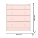 Ver imagem 6 de Kit Quarto de Bebê Doce Sonho com Berço com Rodízio Cômoda com Trocador e Colchão D18 130x60 Movellu