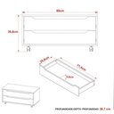 Ver imagem 5 de Balcão para Gabinete de Banheiro 2 Gavetas e Rodízios Branco