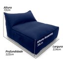 Ver imagem 2 de Puff Poltrona Jardim Solare - Pufe Grande Azul Resistente a Água para Área Externa