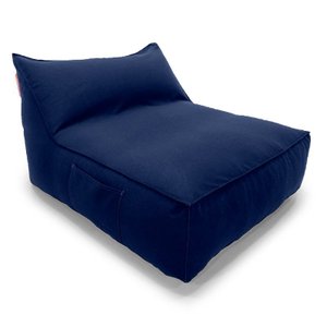Puff Poltrona Jardim Solare - Pufe Grande Azul Resistente a Água para Área Externa