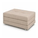 Ver imagem 1 de Puff Cama Dobravel Solteiro 90cm com Rodizios: Linho Bege