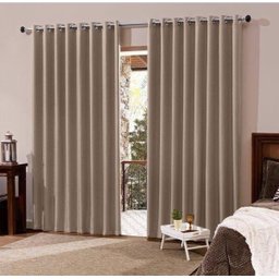 Cortina Blackout com Voal 8,00 x 2,30 Avelã - 2