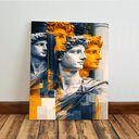 Ver imagem 6 de Kit 3 Quadro Decorativo Estátua Mitologia Escultura Grega 28x20cm