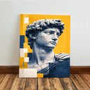 Ver imagem 5 de Kit 3 Quadro Decorativo Estátua Mitologia Escultura Grega 28x20cm