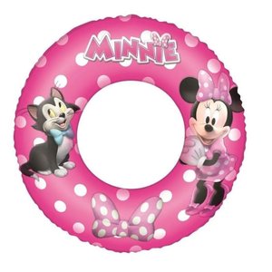 Bóia Redonda Inflável Criança de 3 Á 6 Anos Minnie Rosa