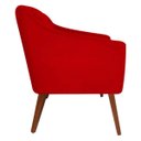 Ver imagem 4 de Kit 2 Poltronas Decorativa Gabriela Suede Vermelho - Dominic Decor