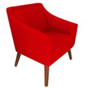 Ver imagem 3 de Kit 2 Poltronas Decorativa Gabriela Suede Vermelho - Dominic Decor