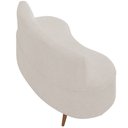 Ver mais imagens de Sofá Chaise Living 2 Lugares 135cm Sala de Estar Istambul K01 Bouclê Creme - Lyam Decor