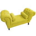 Ver imagem 1 de Recamier Grécia 1,40M Suede Amarelo - Dominic Decor