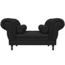 Ver imagem 2 de Recamier Grécia 1,40M Suede Preto - Dominic Decor