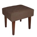 Ver imagem 1 de Puff Decorativo Lisa Suede Cappuccino - Dominic Decor