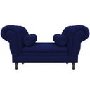 Ver imagem 2 de Recamier Grécia 1,40M Suede Azul Marinho - Dominic Decor