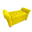Ver imagem 1 de Recamier Bau Egeo 120x Suede Amarelo - Dominic Decor