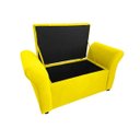 Ver imagem 2 de Recamier Bau Egeo 120x Suede Amarelo - Dominic Decor