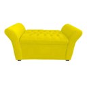 Ver imagem 3 de Recamier Bau Egeo 120x Suede Amarelo - Dominic Decor