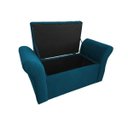 Ver imagem 2 de Recamier Bau Egeo 120x Suede Azul Royal - Dominic Decor