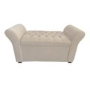 Ver imagem 3 de Recamier Bau Egeo 120x Suede Bege - Dominic Decor