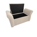 Ver imagem 2 de Recamier Bau Egeo 120x Suede Bege - Dominic Decor