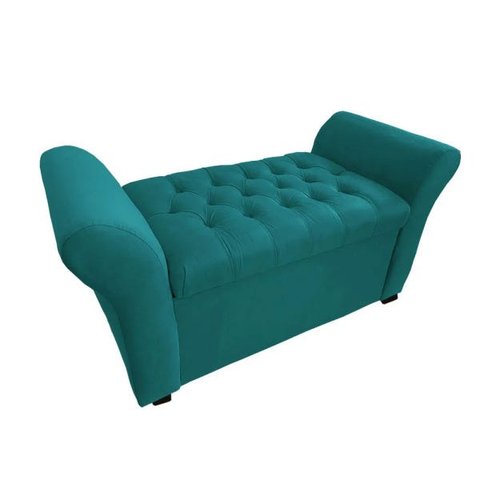 Recamier Bau Egeo 120x Suede Azul Turquesa - Dominic Decor