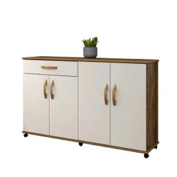 Balcão Campinas 04 portas Arte Móveis:Ipê/Off - 1