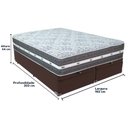 Ver imagem 6 de Cama Box Baú Marrom e Colchão Black Graphite Molas Ensacadas King 193x203x27 Anjos